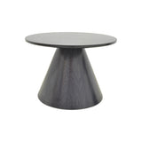 Set masa de cafea 2 piese Donda, compact și elegant, Negru, 60x60x40 cm