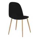Set de sufragerie 5 piese cu functie Bella-Balou, Negru Negru, D100x73 cm