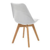 Set de sufragerie 5 piese Manka-Gaston, Alb, Lemn, 110x80x77 cm