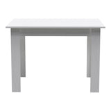 Set de sufragerie 5 piese Manka-Gaston, Alb, Lemn, 110x80x77 cm