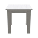 Set de sufragerie 5 piese Manka-Gaston, Alb, Lemn, 110x80x77 cm