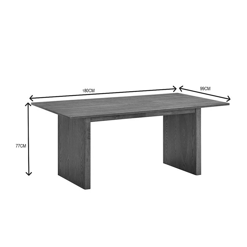 Set de sufragerie Eleganza-Cairo set de 7 piese, nuc, 180x99x76 cm