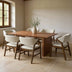 Set de sufragerie Eleganza-Livia 7 piese, nuc, 180x99x76 cm