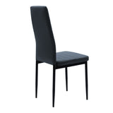 Set de sufragerie format 5 piese Manka-Parker fabricat, neagra-sonoma, 110x80x77 cm