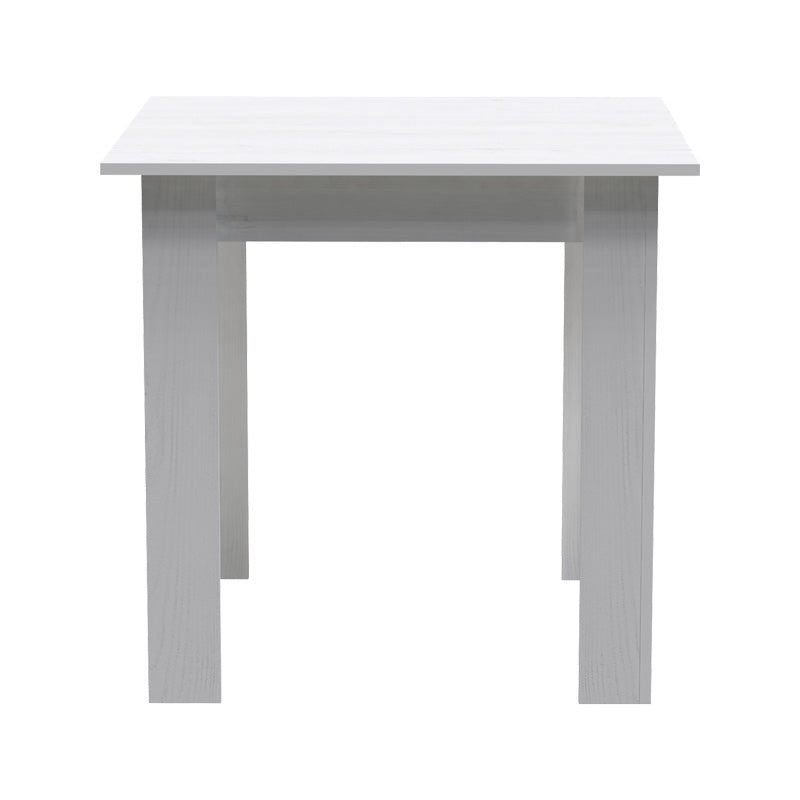Set de sufragerie Manka-Gaston, Lemn, Alb 3 piese, 80x80x77 cm
