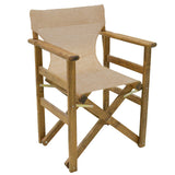 Set masa de sufragerie 3 piese Retto lemn masiv de fag nuc-bej-Crem stofa, 60x60x71 cm