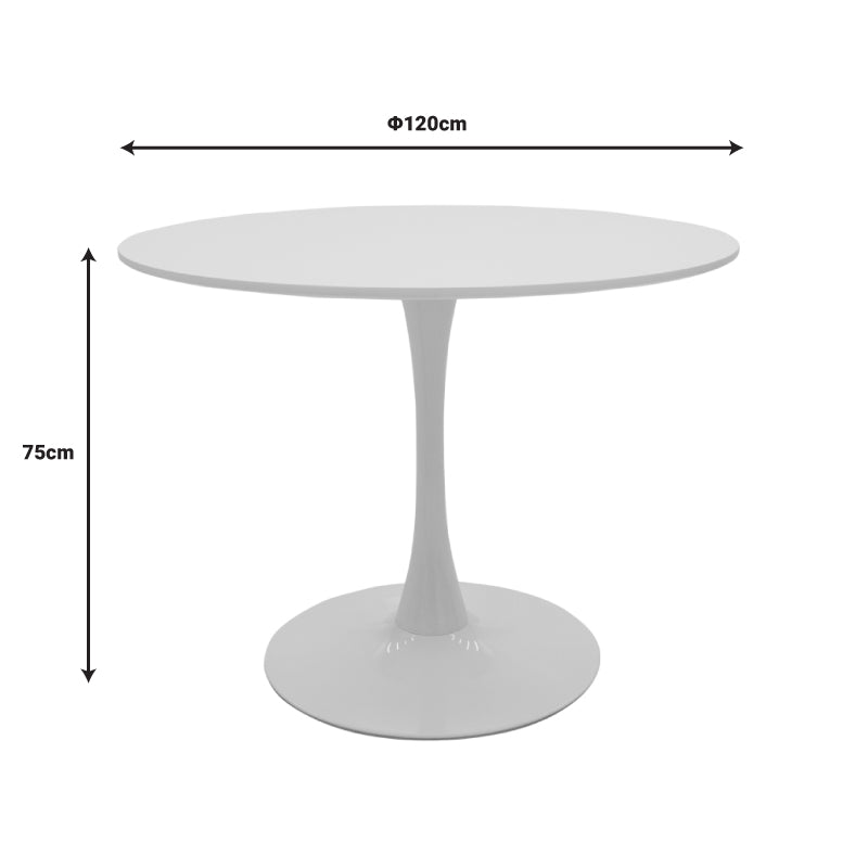 Set Masa de sufragerie Ezra-Balou I 5 -mdf, neagra, D120x75 cm