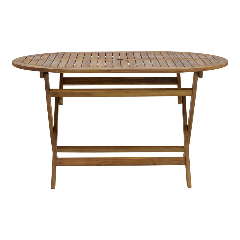 Set masa de Gradina Zerco-Falov , lemn masiv Natural de salcâm, 130x80x72 cm