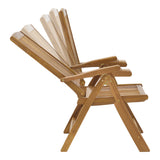 Set masa de sufragerie Zerco-Sopho 7 lemn masiv de salcâm, Natural, 200/150x100x75 cm