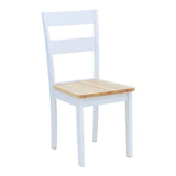 Set masa extensibila cu 5 piese Mabor-York, Lemn, Alb, 120-150x80x73 cm