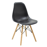 Set masa Julita-Balou I, 5 piese, negru-Natural, D120x75 cm