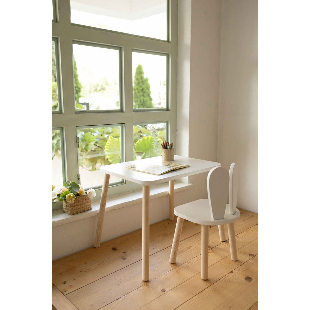 Set masa si scaun pentru copii Furniture Bunny One, 50x45x60 cm - Set masa si scaun pentru copii Furniture Bunny One, 30x25 cm - 517BMB1109