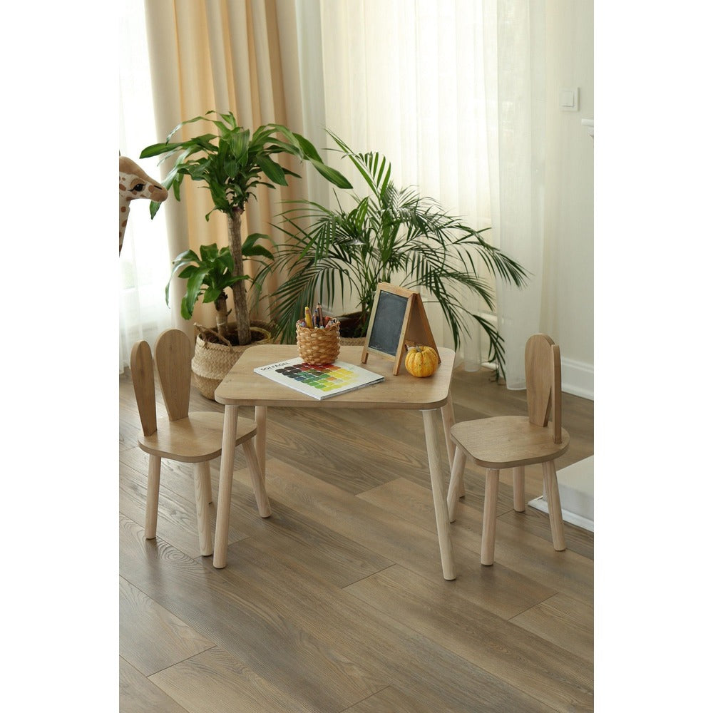 Set masa si scaun pentru copii Furniture Bunny One, 50x45x60 cm - Set masa si scaun pentru copii Furniture Bunny One, 30x25 cm - 517BMB1106