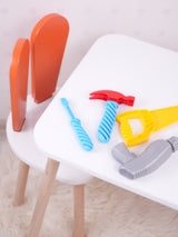 Set masa si scaun pentru copii Furniture Bunny One, 50x45x60 cm - Orange White