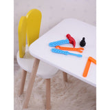 Set masa si scaun pentru copii Furniture Bunny One, 50x45x60 cm - Set masa si scaun pentru copii Furniture Bunny One, 30x25 cm - 517BMB1108