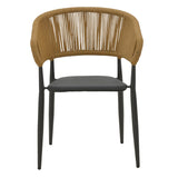 Set masa si scaune 3 buc de gradina Kliton-Raven, Antracit, 80x80x74 cm