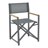 Set masa si scaune 3 buc de gradina Mabu-Kliton, Antracit, 80x80x74 cm