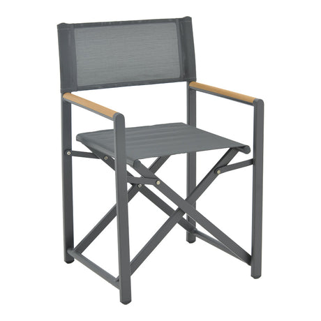 Set masa si scaune 3 buc de gradina Mabu-Kliton, Antracit, 80x80x74 cm