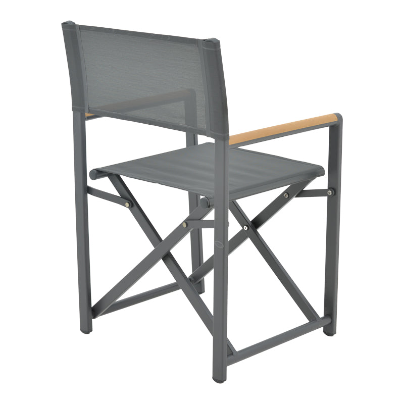 Set masa si scaune 3 buc de gradina Mabu-Kliton, Antracit, 80x80x74 cm
