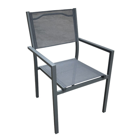 Set masa si scaune 3 buc Moly-Kliton, Antracit, 80x80x74 cm