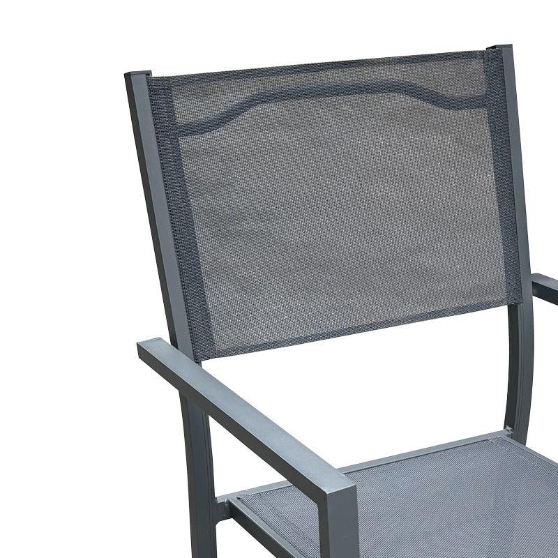 Set masa si scaune 3 buc Moly-Kliton, Antracit, 80x80x74 cm