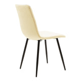 Set masa si scaune 3 piese Julita-Noor, Natural, 80x80x73 cm