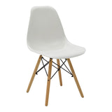 Set masa si scaune 3 piese Manka-Julita, Alb, 80x80x77 cm