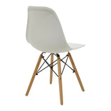 Set masa si scaune 3 piese Manka-Julita, Alb, 80x80x77 cm
