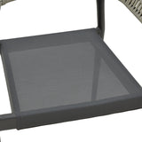 Set masa si scaune 5 buc de gradina Elation, Antracit, 80x80x74 cm