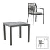Set masa si scaune 5 buc de gradina Kliton-Kherson, Antracit, 80x80x74 cm
