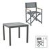 Set masa si scaune 5 buc de gradina Mabu-Kliton, Antracit, 80x80x74 cm