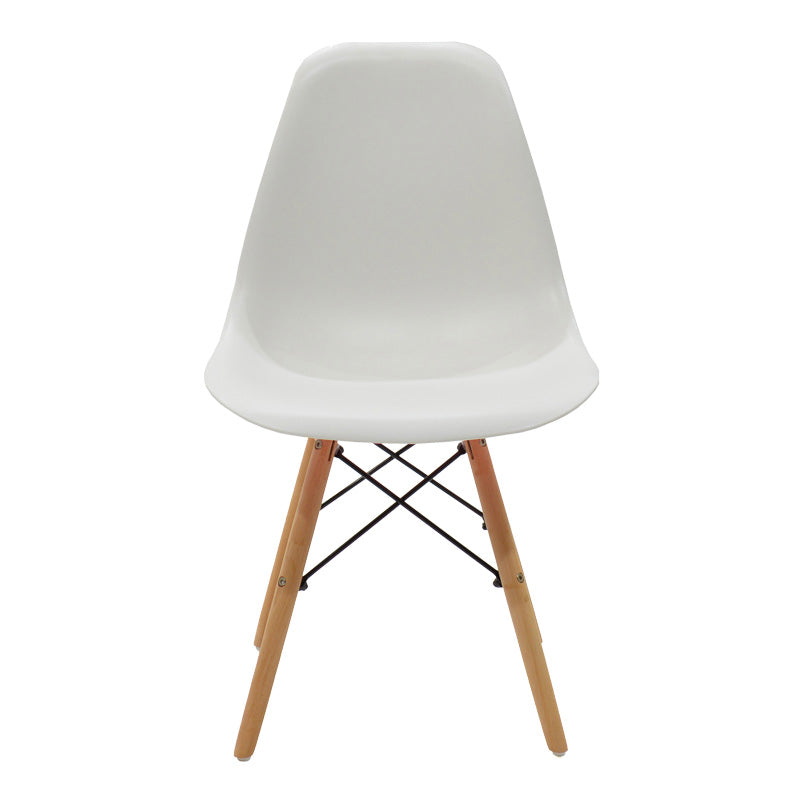 Set masa si scaune 5 piese Julita, Alb, 80x80x73 cm