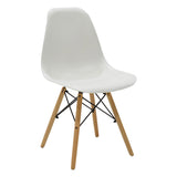 Set masa si scaune 5 piese Manka-Julita, Alb, 110x80x77 cm