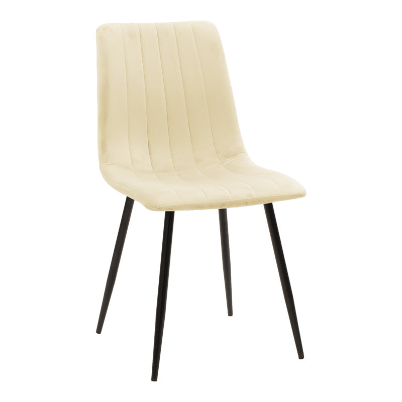 Set masa si scaune 5 piese Natali-Noor, Bej, 120x80x76 cm