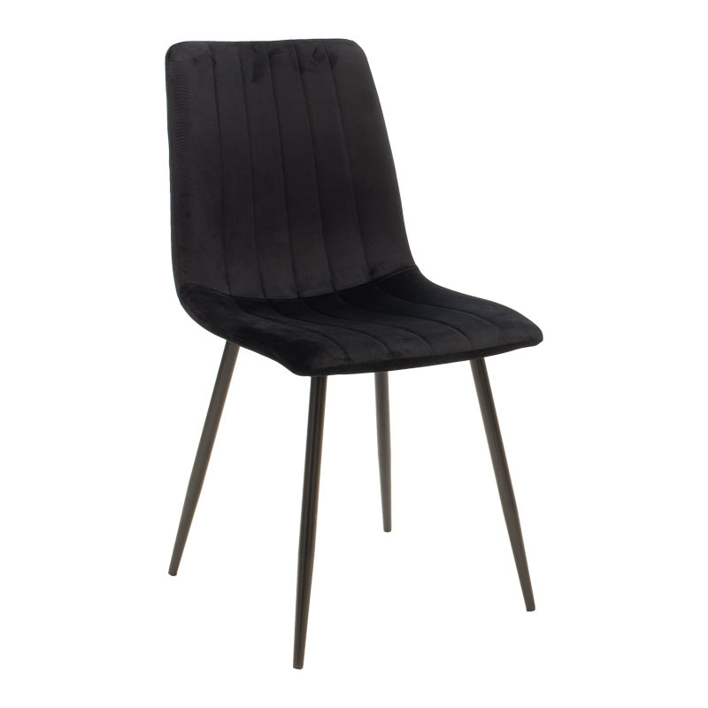 Set masa si scaune 5 piese Natali-Noor, Negru, 120x80x76 cm, imagine suplimentara