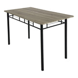 Set masa si scaune 5 piese Reforia, Gri, 110x60x74 cm