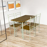 Set masa si scaune 5 piese Reforia, Natural, 110x60x74 cm
