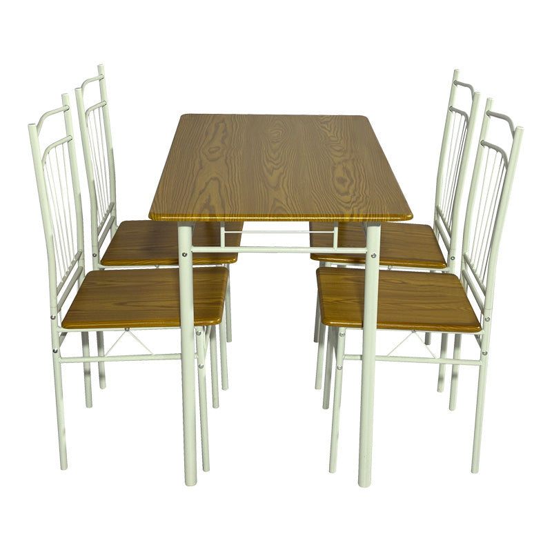 Set masa si scaune 5 piese Reforia, Natural, 110x60x74 cm