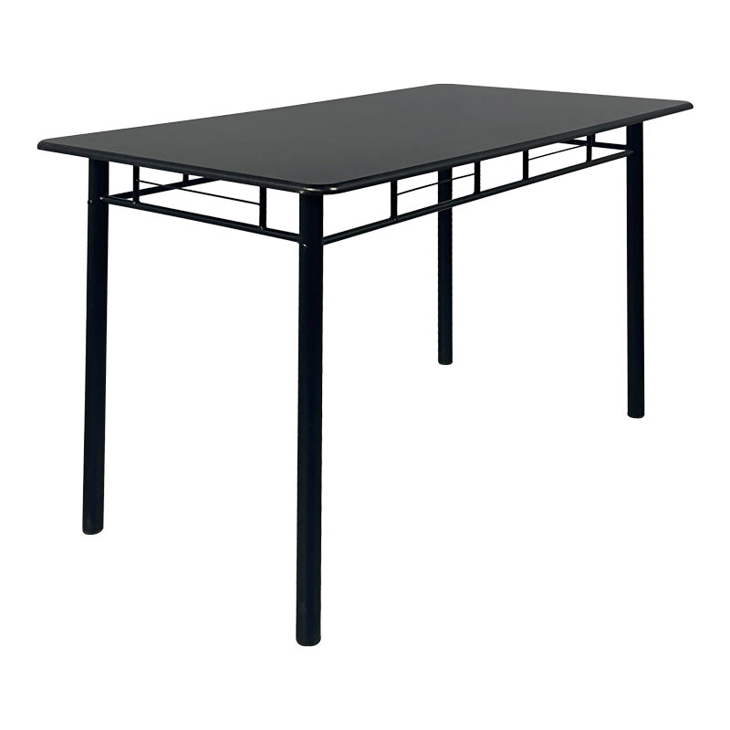 Set masa si scaune 5 piese Reforia, Negru, 110x60x74 cm
