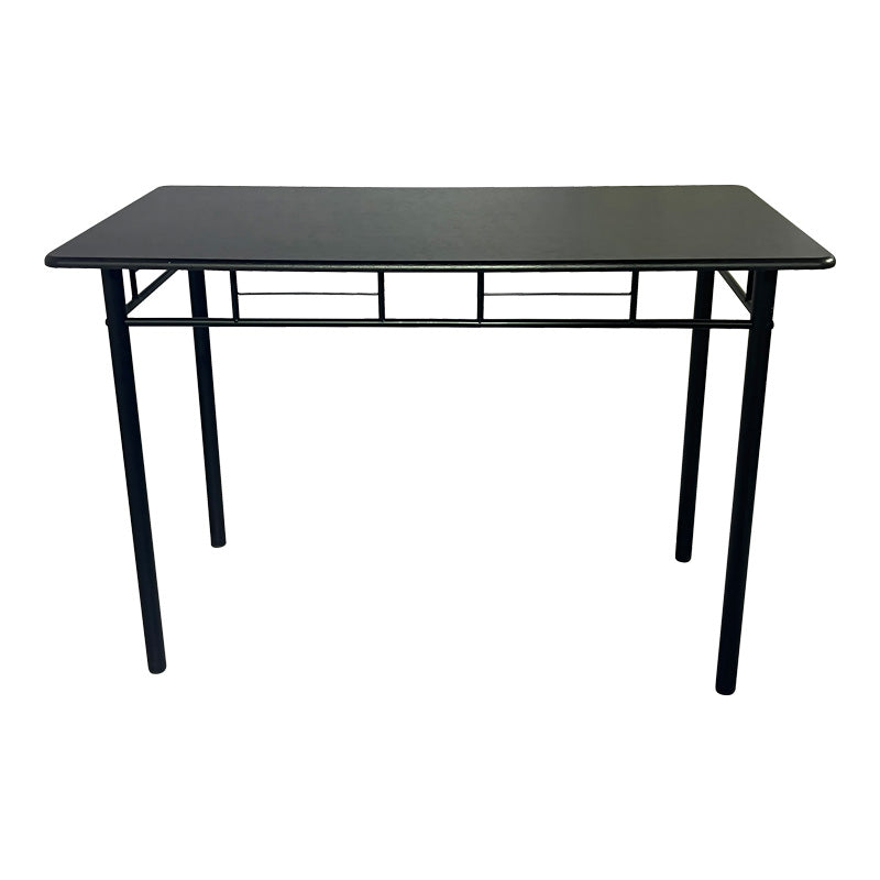 Set masa si scaune 5 piese Reforia, Negru, 110x60x74 cm