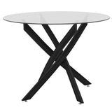 Set masa si scaune Antoro-Azori, D100x75 cm - Negru
