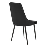 Set masa si scaune Antoro-Azori, D100x75 cm - Negru