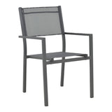 Set masa si scaune Appa-Moly, 5 piese, Antracit, 120x120x74 cm