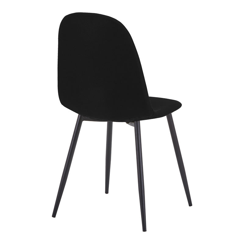 Set masa si scaune Bella Black, Metal, Negru, D120x76 cm