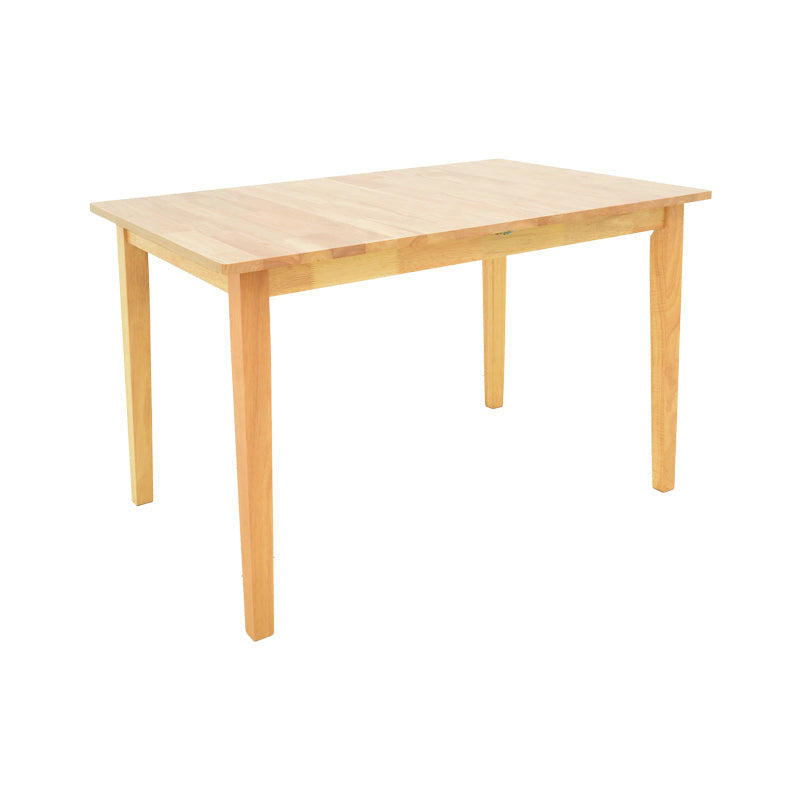 Set masa si scaune Dallan Country, Lemn rubberwood, Natural, 150x80x74 cm