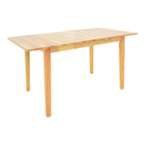 Set masa si scaune Dallan Country, Lemn rubberwood, Natural, 150x80x74 cm
