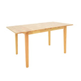 Set masa si scaune Dallan Country, Lemn rubberwood, Natural, 150x80x74 cm
