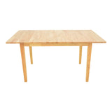Set masa si scaune Dallan Country, Lemn rubberwood, Natural, 150x80x74 cm