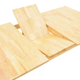 Set masa si scaune Dallan Country, Lemn rubberwood, Natural, 150x80x74 cm