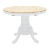 Set masa si scaune Dallan Lars, Lemn rubberwood, Alb, 100x75 cm